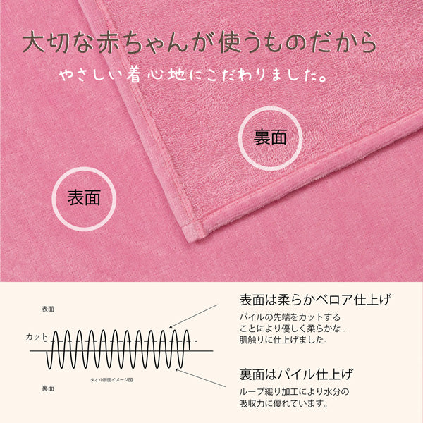 【eギフト対応】フードバスタオル ビー&ベア ギフトBOX DEIGO 61304 フード付き 赤ちゃん用 バスローブ