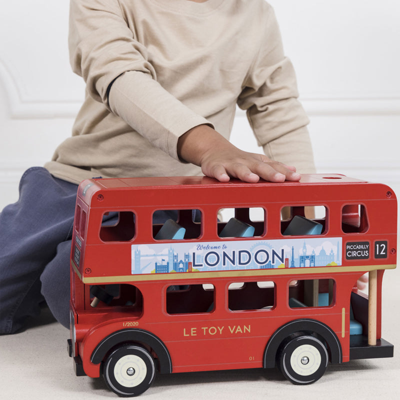 【eギフト対応】ロンドンバス TV0270 ルトイヴァン イギリスのかわいい 木のおもちゃ