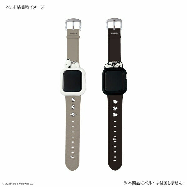 メール便発送 スヌーピー ピーナッツ Apple Watch 41/40mm対応シリコンケース SNG-690A グルマンディーズ シリコンカバー ソフトケース シリコン ケース アップルウォッチ 保護ケース カバー キャラクター かわいい おしゃれ