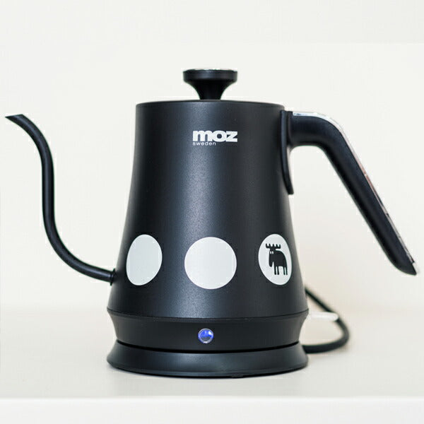 moz ドリップ電気ケトル ブラック EF-LC30BK アンファンス エルク モズ 北欧 電気ポット コーヒー 家電 かわいい おしゃれ プレゼント ギフト