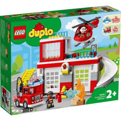 レゴ デュプロ デュプロのまち しょうぼうしょとヘリコプター 10970 LEGO プレゼント ギフト おもちゃ ブロック