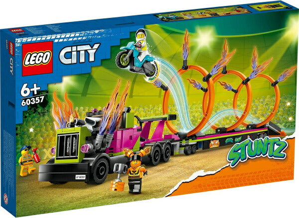 レゴ シティ トレーラートラックと火の輪くぐりチャレンジ 60357 LEGO おもちゃ プレゼント ギフト