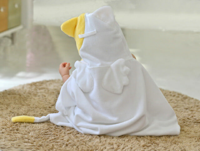 DeaR AngeL フードバスタオル キティ 5903 化粧箱なし DEIGO プレゼントギフト 赤ちゃん用 バスローブ 新生児 ベビー服 おしゃれ かわいい おくるみ 着ぐるみ 出産祝い