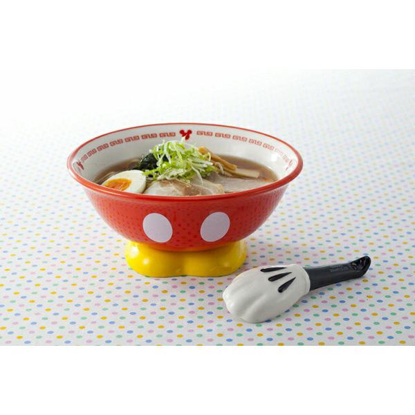ミッキーマウス ラーメンセット ラーメン鉢&レンゲ SAN2169 サンアート
