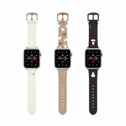 ミッフィー Apple Watch 41/40/38mm対応レザーバンド ミッフィー＆ボリス MF-306BE グルマンディーズ 着せ替え ベルト キャラクター グッズ 交換用ベルト シンプル アップルウォッチ レザーベルト バンド アクセサリー かわいい