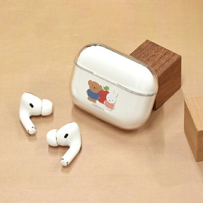 メール便発送 ミッフィー AirPods Proクリアケース miffy and boris MF-330A グルマンディーズ エアポッズプロ ケース エアーポッズプロ カバー キャラクター かわいい おしゃれ プレゼント ギフト