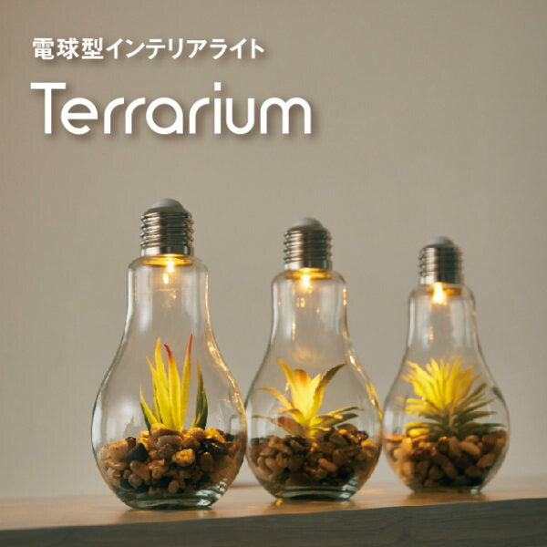 電球型 インテリアライト Terrarium テラリウム A EF-RL02A アンファンス LEDライト タッチライト テーブルライト 照明 間接照明 おしゃれ プレゼント ギフト