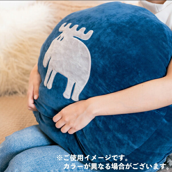 moz ドラムクッション L ネイビー EF-CU07LNV アンファンス エルク モズ 北欧 クッション 座布団 かわいい おしゃれ インテリア プレゼント ギフト