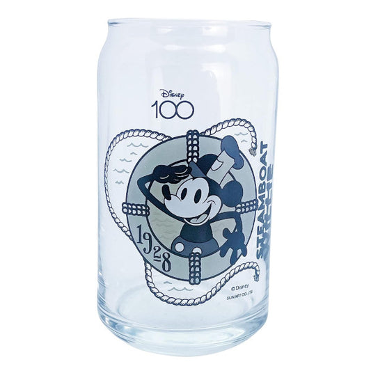 ディズニー 100周年 缶型グラス 蒸気船ウィリー 2 SAN4183 サンアート コップ カップ かわいい 大人可愛い Disney 100 sunart プレゼント ギフト