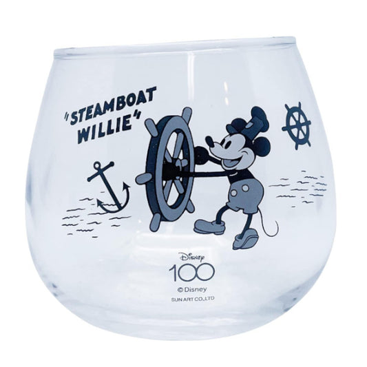 ディズニー 100周年 ゆらゆらグラス 蒸気船ウィリー SAN4186 サンアート コップ カップ かわいい 大人可愛い Disney 100 sunart プレゼント ギフト