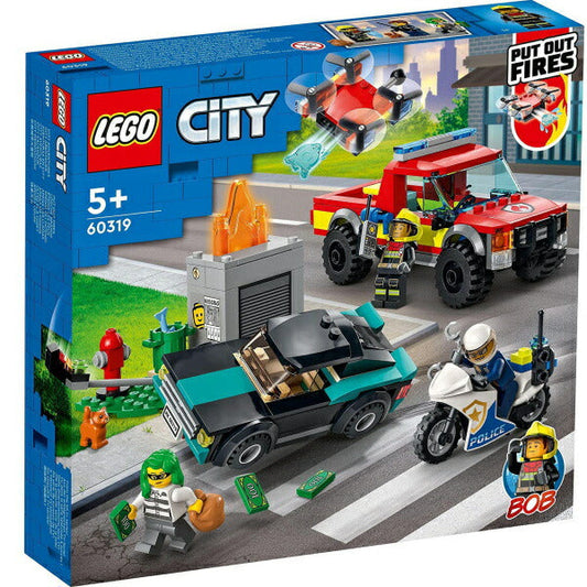 レゴ シティ 出動！しょうぼうレスキュー & ポリスチェイス 60319 LEGO プレゼント ギフト おもちゃ ブロック