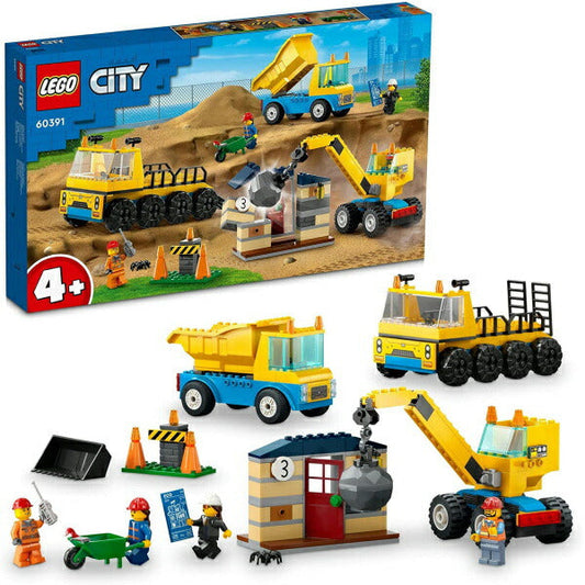 レゴ シティトラックと鉄球クレーン車 60391 LEGO プレゼント ギフト おもちゃ ブロック
